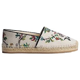 Dior Espadrillas Riviera Granville Multi Color Arabesque Embroidered Cotton Multicolore