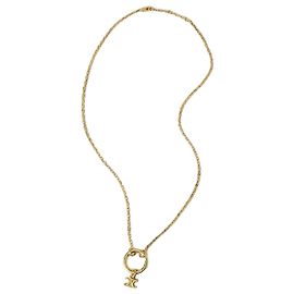 Céline Colar com Pingente Triomphe em Latão com Acabamento Dourado Dourado