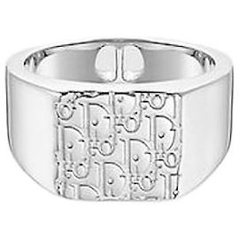 Dior Anello Sigillo Oblique Silver Argento