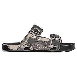 Dior Aqua Sandals Black Oblique Jacquard Black