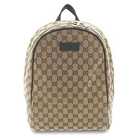 Gucci Supreme GG Jacquard Rucksack Braun