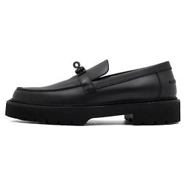 Hermès Mocassins Icone en cuir de veau noir pour hommes Noir