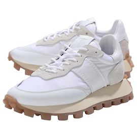 Tod's Sapatilhas de tecido e pele Prata