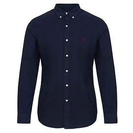 Ralph Lauren Camicia Slim Fit con logo Pony ricamato Blu