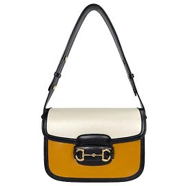 Gucci Sac à épaule Horsebit Multi-Color Blanc