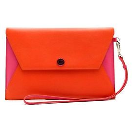 Dior Envelope Block Strap Clutch Tasche Rot