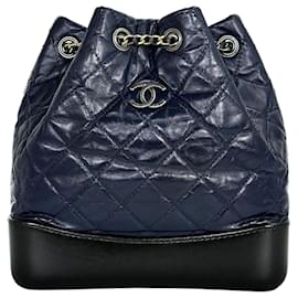 Chanel Gabrielle Backpack Small Blue