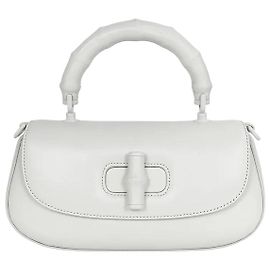 Gucci Small Bamboo Diva White Blanc