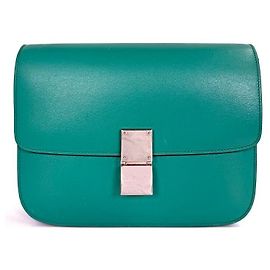 Céline Bolsa de ombro box transversal Azul
