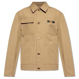 Versace Canvas Carpenter Jacket Brown
