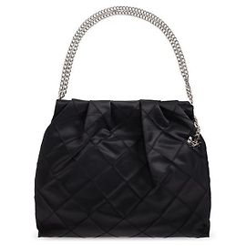 Tory Burch Fleming Nylon Hobo Noir