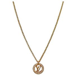 Louis Vuitton Louise by Night Gold Halskette Golden