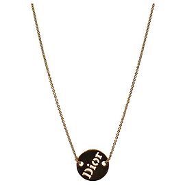 Dior Colar de moeda de ouro Dourado