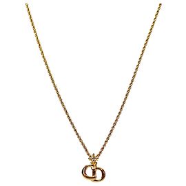 Dior Collier Cubic CD Gold Doré