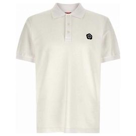 Kenzo Polo Slim de Algodón Bokeh Flower Blanco