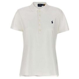 Ralph Lauren Polo de manga corta de algodón elástico Blanco