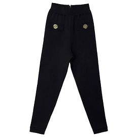 Balmain Strickhose Schwarz Schwarz
