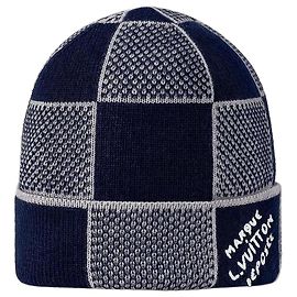 Louis Vuitton Gorro Damier Heritage Navy Azul