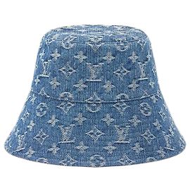 Louis Vuitton Denim Bucket Hat Blue Blue