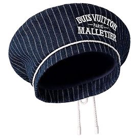 Louis Vuitton Béret Denim Stripes Navy Azul