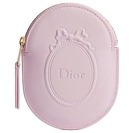 Dior Custodia per chiavi Salon Medallion rosa in vitello goffrato Rosa