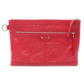 Balenciaga Pouch a clip Motor Classic e borsa a pochette Rosso
