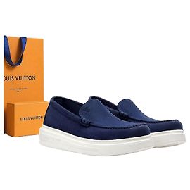 Louis Vuitton Mocassin Beverly Hills Navy Blue Bleu