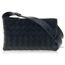 Bottega Veneta Borsa a tracolla Intrecciato Nero