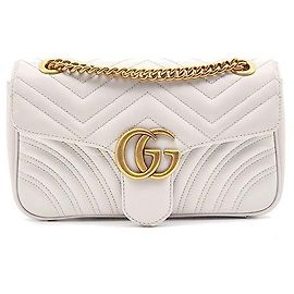 Gucci Borsa a tracolla Marmont Matelassé Marrone