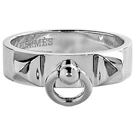 Hermès Médor Silver Ring Silber