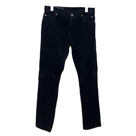 Balmain Samthose für Herren Schwarz Schwarz
