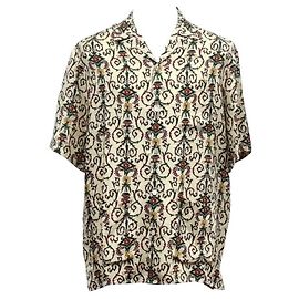 Gucci Camicia di seta beige Marrone