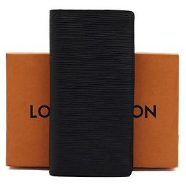 Louis Vuitton Brazza Wallet Men's Long Wallet Black