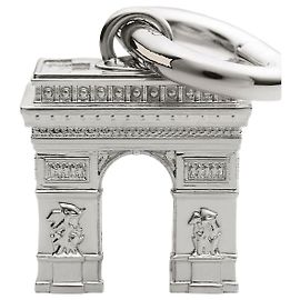 Céline Charming Arc de Triomphe Rhodium Finish Brass Silver Silvery