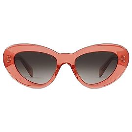 Céline Occhiali da sole a farfalla in acetato Coral Trasparente Rosa