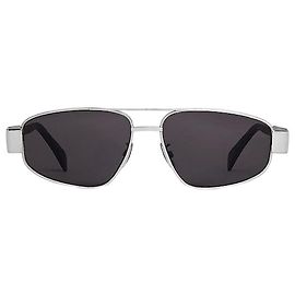 Céline Triomphe Sunglasses Metal Silver Smoke Silvery