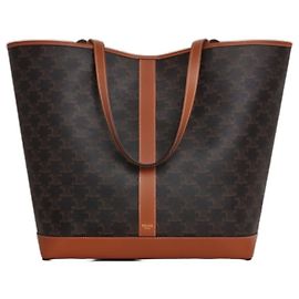 Céline Borsa Cabas Medium Triomphe Marrone