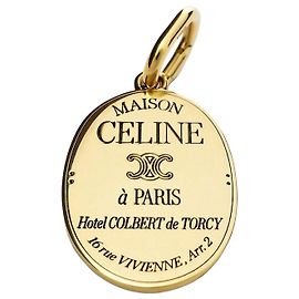 Céline Maison Medal Ottone Finitura Oro D'oro