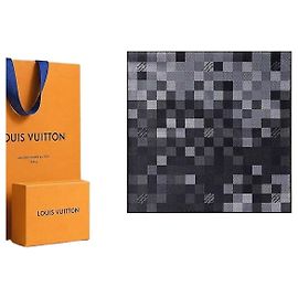 Louis Vuitton Damier Einstecktuch Black Schwarz