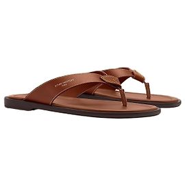 Louis Vuitton Sunset Thong Sandals Cognac Brown Brown
