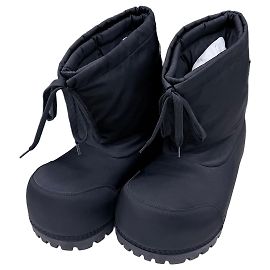 Balenciaga Botas baixas de nylon para ski Preto Preto
