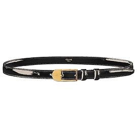 Céline Belt Taurillon Leather Black Black