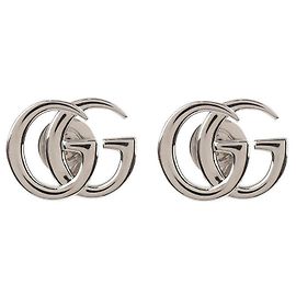 Gucci Pendientes GG Marmont Plata