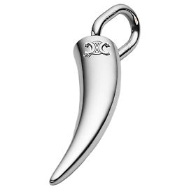 Céline Charm Horn Messing Rhodium-Finish Silver Silber