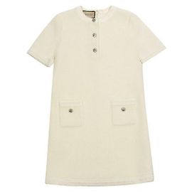 Gucci Tweed Wool Mini Dress White