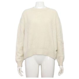 Hermès Kaschmir-Baumwolle Pullover für Damen Knit Season Weiß