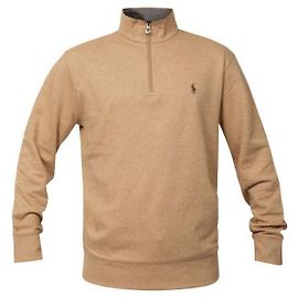Ralph Lauren Pull à quart de zip Marron