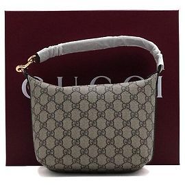 Gucci Super Mini Tote Bag e Borsa a Tracolla GG Supreme Ophidia Nero