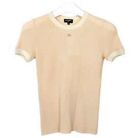 Chanel Strick-T-Shirt Braun
