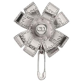Dior Spilla Couture Clover Silver Argento